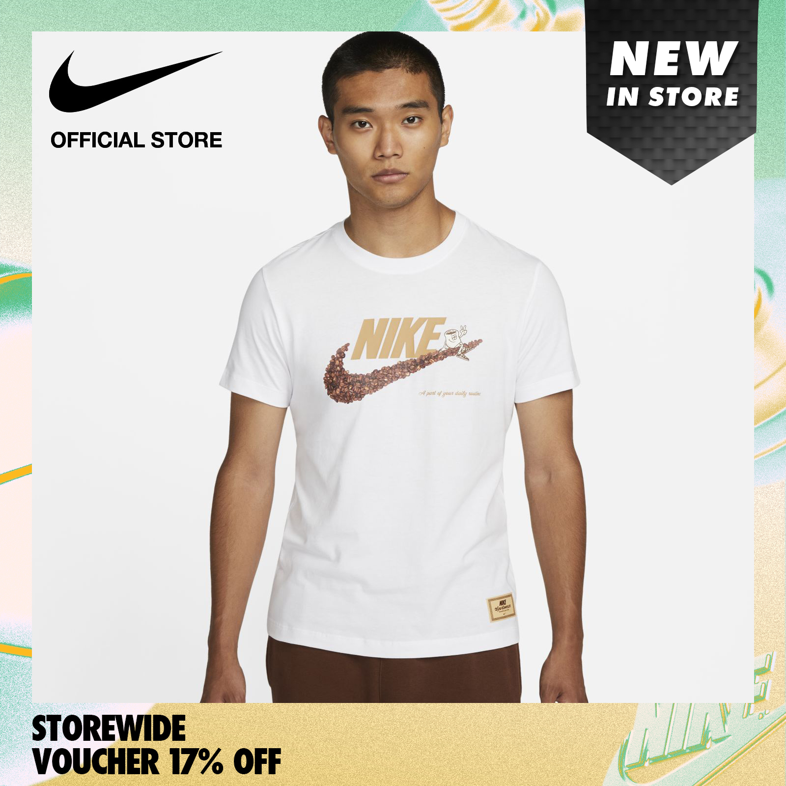 Nike Men's Sportswear SI Beans T-Shirt - White