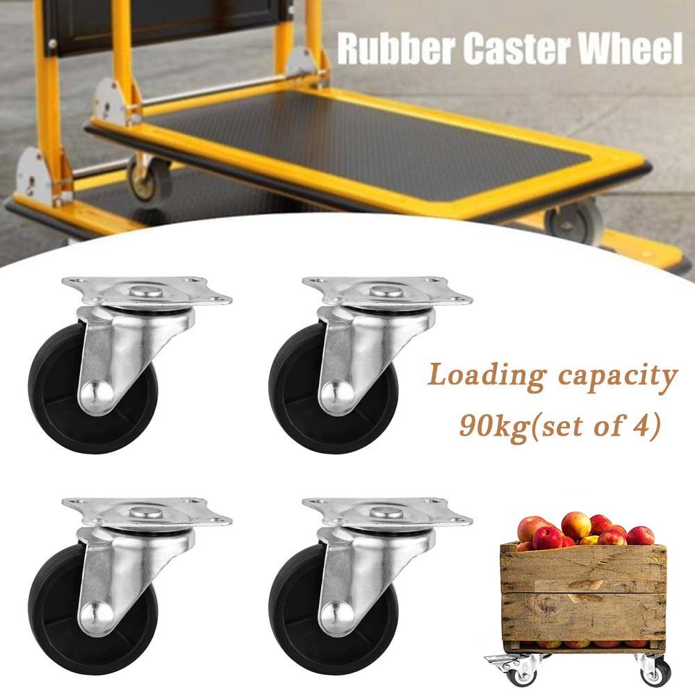 45mm 90KG 360° Office Chair Hardware Rubber Furniture Heavy Duty Furniture Casters Rollers Roller Wheel Swivel Castor Wheel