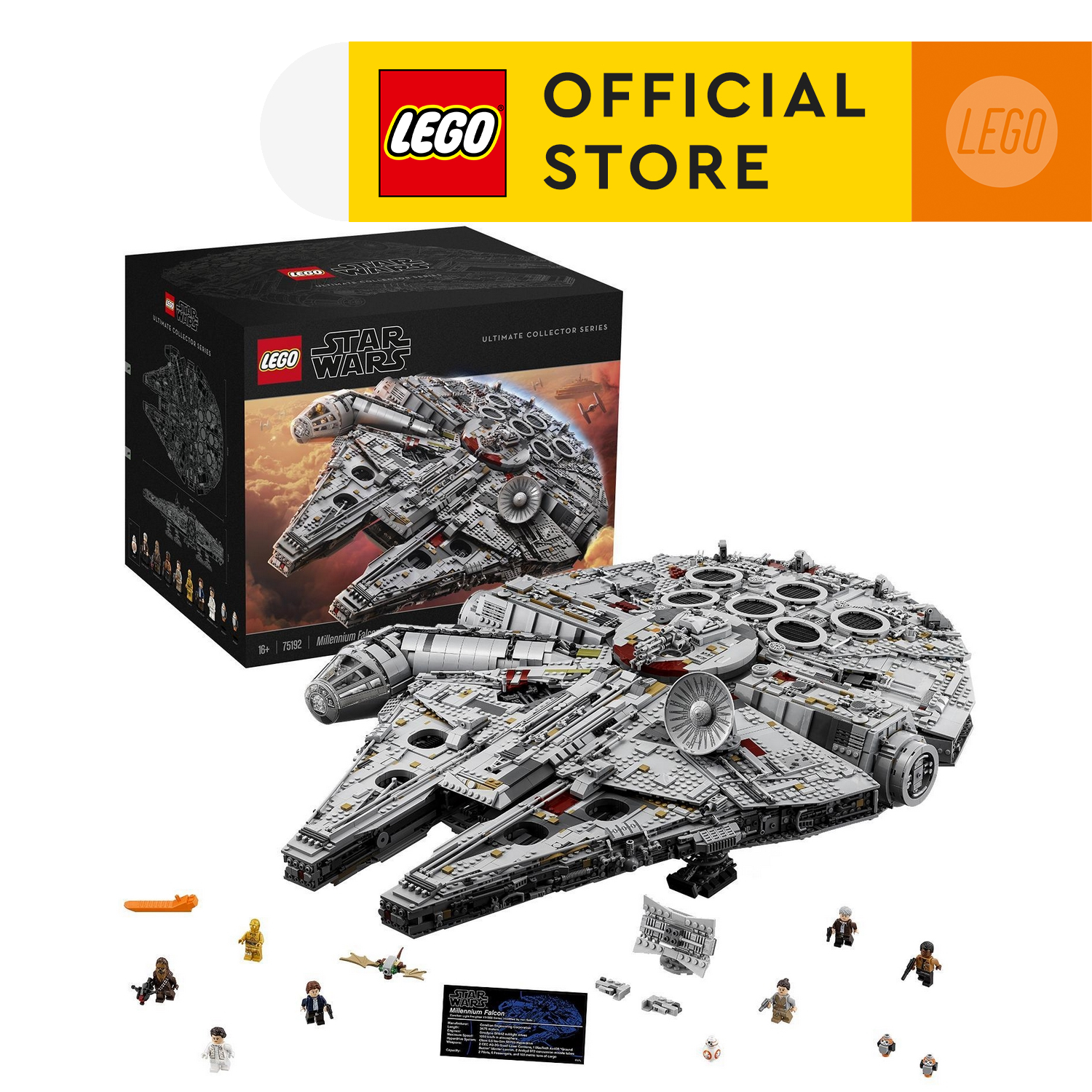 LEGO Star Wars Millennium Falcon 75192 Building Kit (7500 Pieces) Construction Sets Building Toys Star Wars Toys Kids Toys Building Blocks
